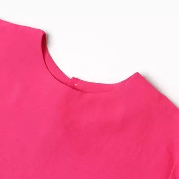 Костюм для девочки (футболка, брюки), цвет фуксия, рост 116 см