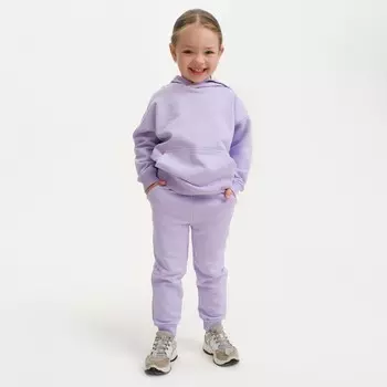 Костюм для девочки (худи, брюки) KAFTAN Basic line, размер 40 (158-164 см), лиловый