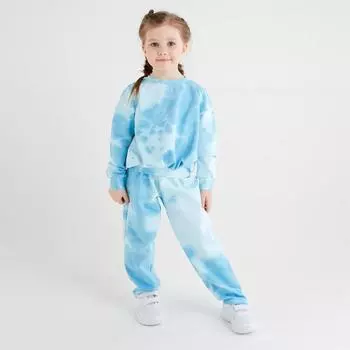 Костюм для девочки (свитшот, брюки) MINAKU: Casual Collection KIDS цвет голубой, р-р 98