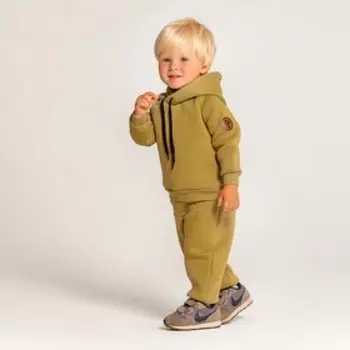 Костюм для мальчика (джемпер, брюки) НАЧЁС, цвет хаки, рост 92 см