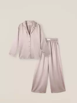 Пижама женская (рубашка, брюки) SL HOME Tensel Home, размер XL, пудровая