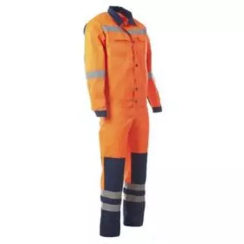 Костюм дорожника летний «МАГИСТРАЛЬ», куртка+п/комбинезон, полиэстер/хлопок, цвет василёк, размер 48-50/182-188