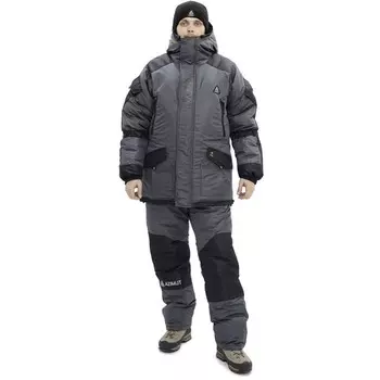 Костюм "ГОРКА Зимняя", taslan, размер 50, цвет серый/чёрный