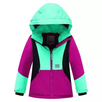 Костюм горнолыжный для девочки, рост 122 см, цвет малиновый