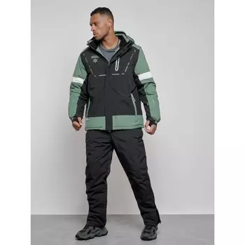 Костюм горнолыжный мужской, размер 54, цвет хаки