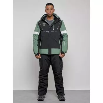 Костюм горнолыжный мужской зимний, размер 48, цвет хаки