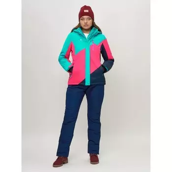 Костюм горнолыжный женский, цвет бирюзовый, размер 46