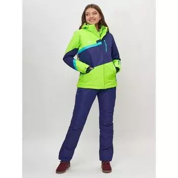 Костюм горнолыжный женский, цвет салатовый, размер 46