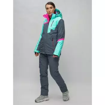 Костюм горнолыжный женский, размер 42, цвет бирюзовый