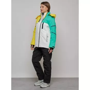 Костюм горнолыжный женский, размер 50, цвет жёлтый