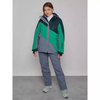 Костюм горнолыжный женский, размер 52, цвет чёрный