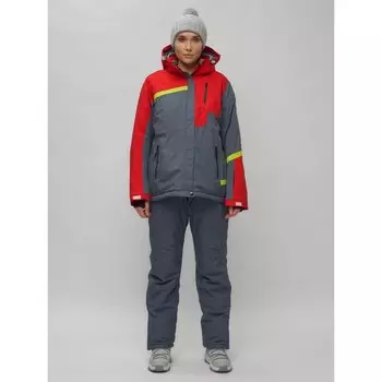 Костюм горнолыжный женский, размер 52, цвет красный