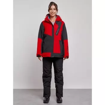 Костюм горнолыжный женский, размер 58, цвет красный