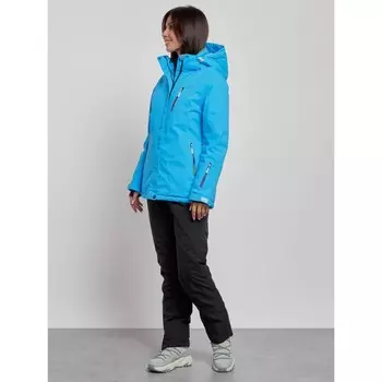 Костюм горнолыжный женский зимний, размер 44, цвет синий