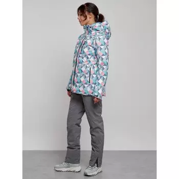 Костюм горнолыжный женский зимний, размер 48, цвет серый