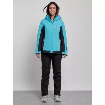 Костюм горнолыжный женский зимний, размер 48, цвет голубой