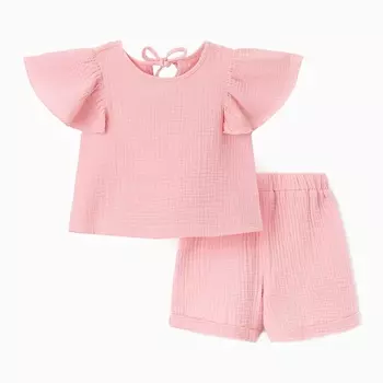 Костюм из муслина Крошка Я, рост 86, розовый