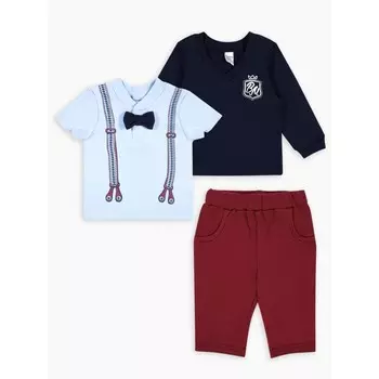 Костюм «Маленький джентельмен», рост 86 см, цвет бордовый-синий