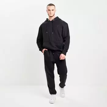 Костюм мужской (толстовка/брюки), цвет чёрный, размер 48(L)