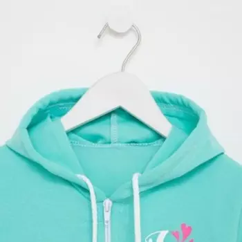 Костюм спортивный детский, цвет бирюзовый/темно-синий, рост 92 см