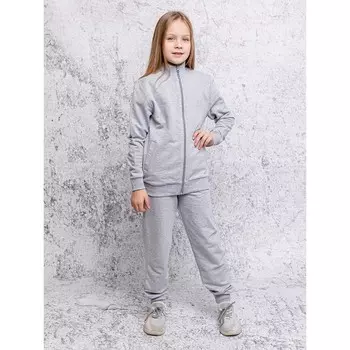 Костюм спортивный детский, рост 110 см, цвет серый
