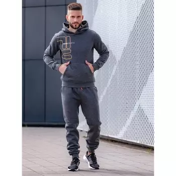 Костюм спортивный мужской Isee, размер 46, цвет тёмно-серый