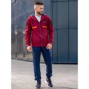 Костюм спортивный мужской Isee, размер 48, цвет бордовый