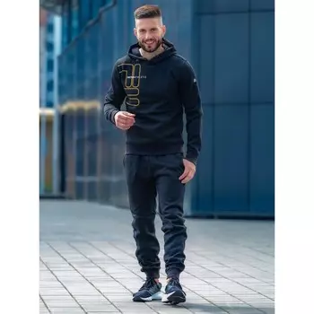 Костюм спортивный мужской Isee, размер 54, цвет чёрный