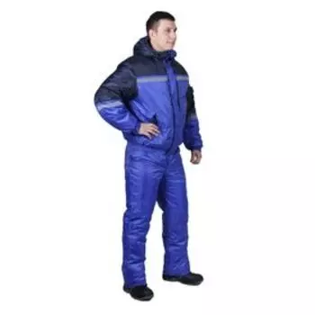 Костюм утеплённый, размер 56-58, рост 170-176 см, цвет синий