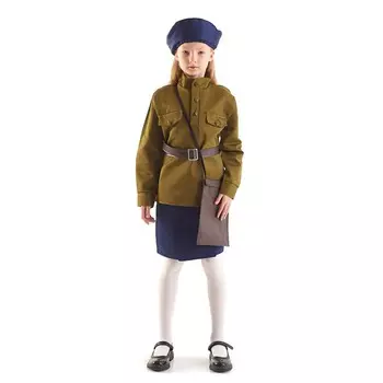 Костюм военного «Лётчица», 8-10 лет, рост 140-152 см