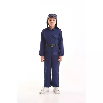 Костюм военного "Лётчик", комбинезон, ремень, шлем, очки, 8-10 лет, рост 140-152 см