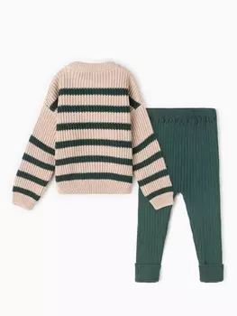 Костюм вязаный Крошка Я «Еловые веточки» рост 92-98 см