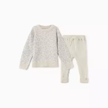 Костюм вязаный Крошка Я Leo Baby рост 92-98 см, серый
