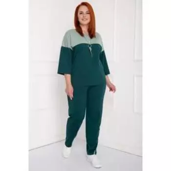 Костюм женский «Арселия изумруд», размер 46
