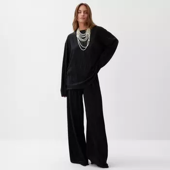 Костюм женский (блуза, брюки) MIST Classic collection, размер 40-42, чёрный