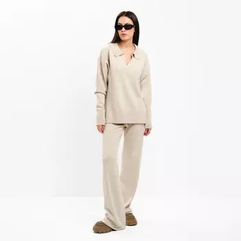 Костюм женский (джемпер, брюки) MIST, размер 44-46, бежевый