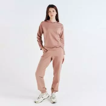 Костюм женский (худи, брюки) MINAKU: Casual Collection, размер 42, бежевый