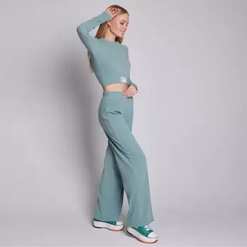 Костюм женский (лонгслив, брюки), размер S, ментоловый