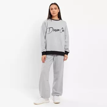 Костюм женский MINAKU: Casual Collection, размер 46, серый