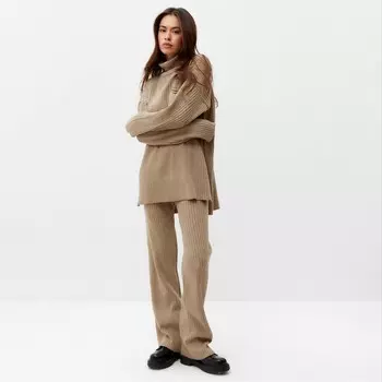 Костюм женский MIST (свитер, брюки), размер L (48-50), бежевый