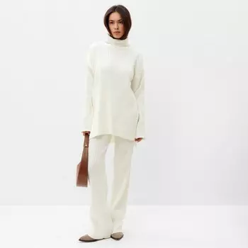 Костюм женский MIST (свитер, брюки), размер L (48-50), молочный