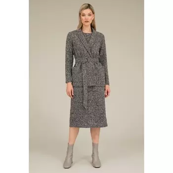 Костюм женский: платье и жакет, размер 52, цвет черный