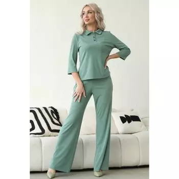 Костюм женский, размер 46, цвет мятный