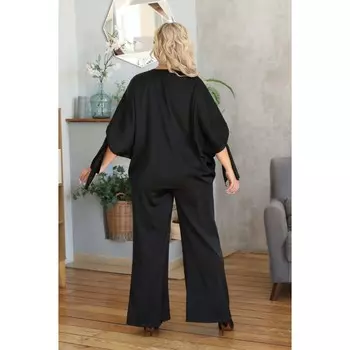 Костюм женский, размер 48, цвет чёрный