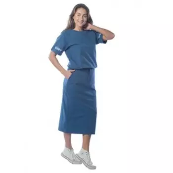 Костюм женский, размер 52, цвет индиго