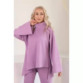 Костюм женский, размер 52, цвет сиреневый