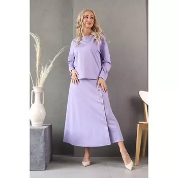 Костюм женский, размер 54, цвет сиреневый