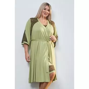 Костюм женский, размер 54, цвет зелёный