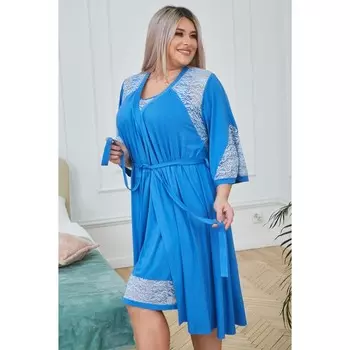 Костюм женский, размер 56, цвет синий