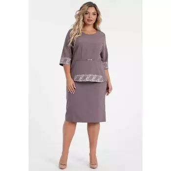 Костюм женский, размер 56, цвет сиреневый